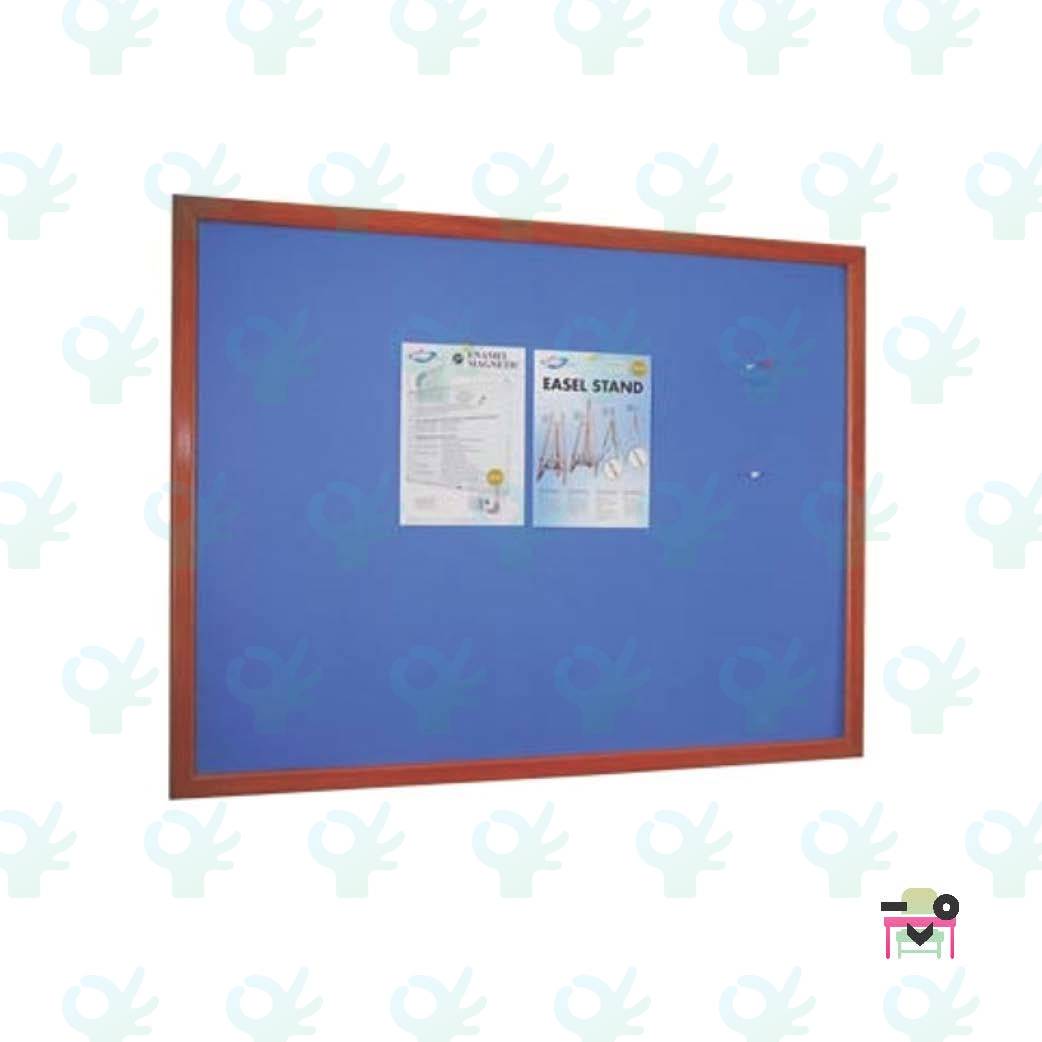 Ofiskita ECO Wooden Frame Notice Board Velvet Surface (V01V10) 120cm